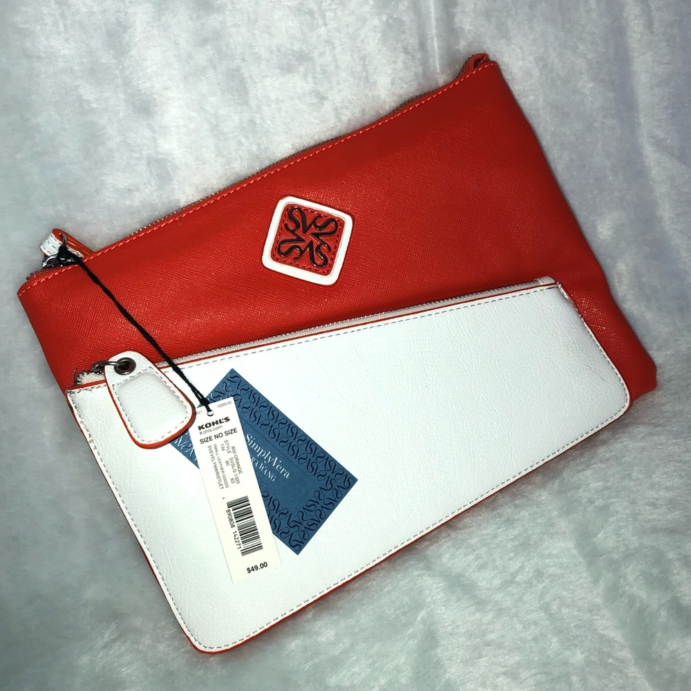 Vera Wang Orange Wristlet